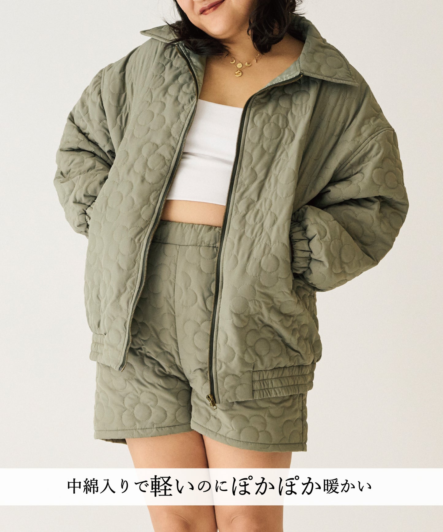 \SET割♡2,000円OFF/flowerキルティングセットアップ