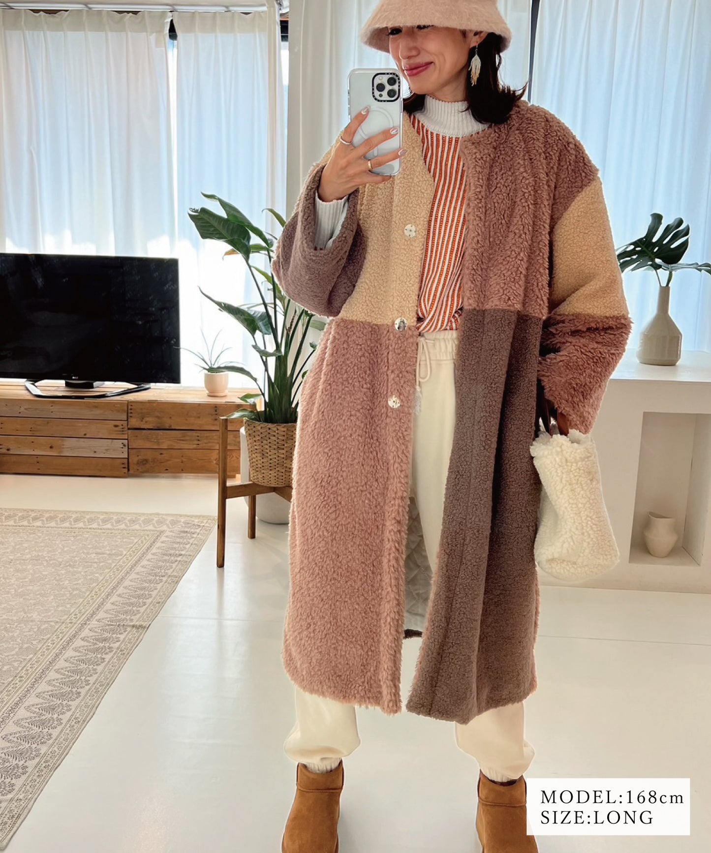 パッチワークBOAコート