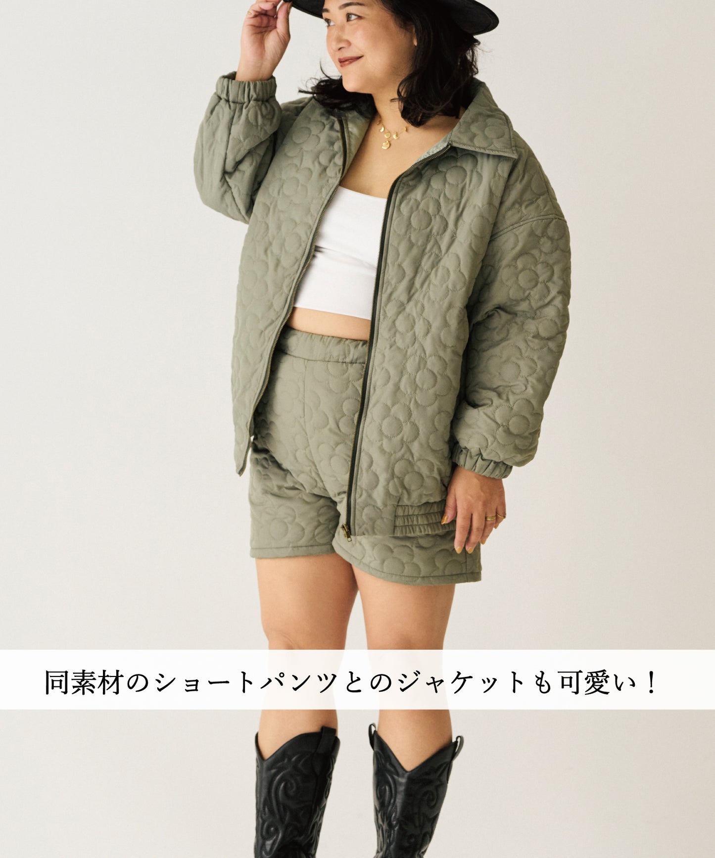 \SET割♡2,000円OFF/flowerキルティングセットアップ