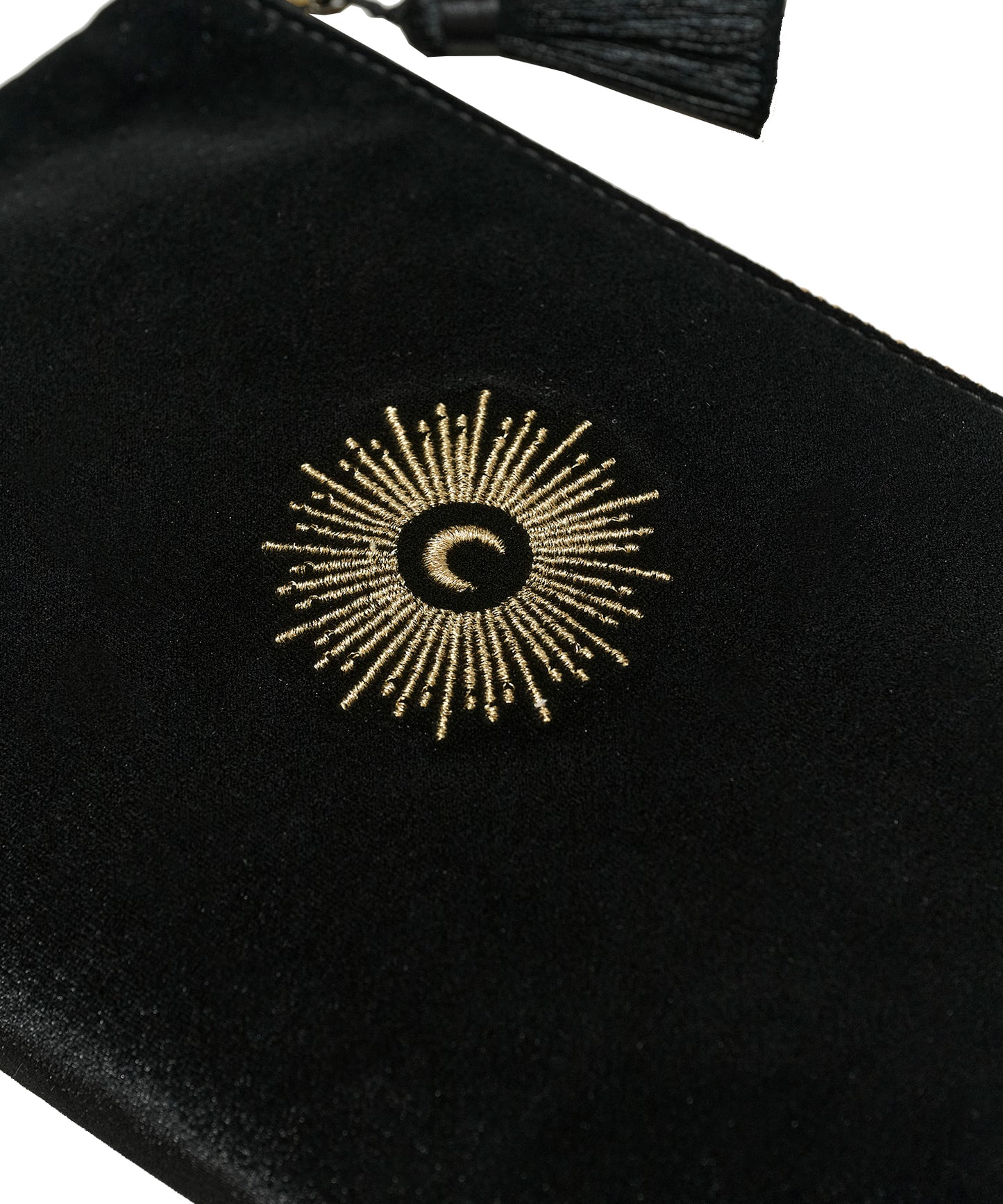 embroidery ベロアポーチ