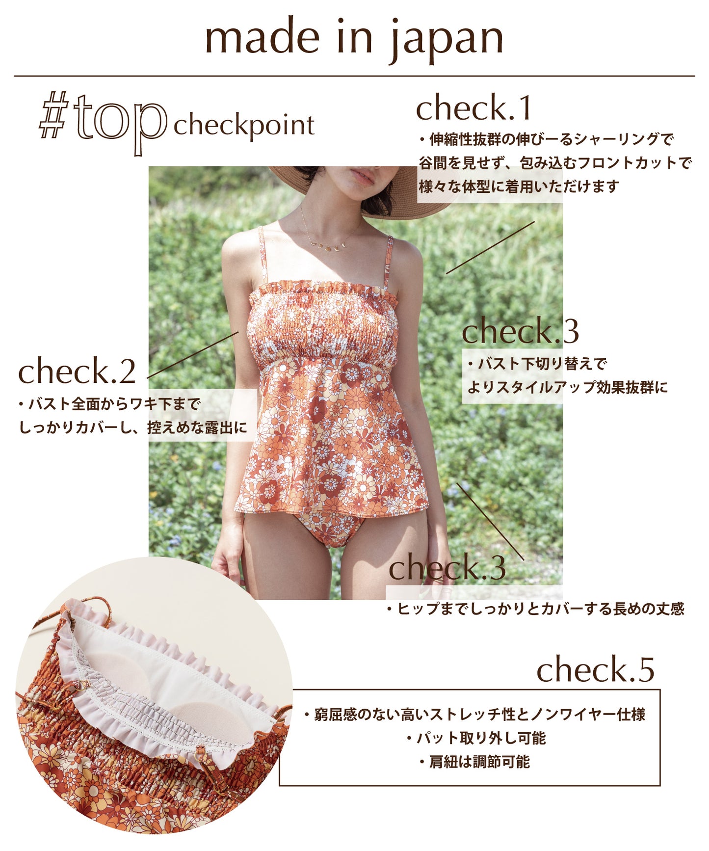 【 LAST STOCK 】retro flower bikini