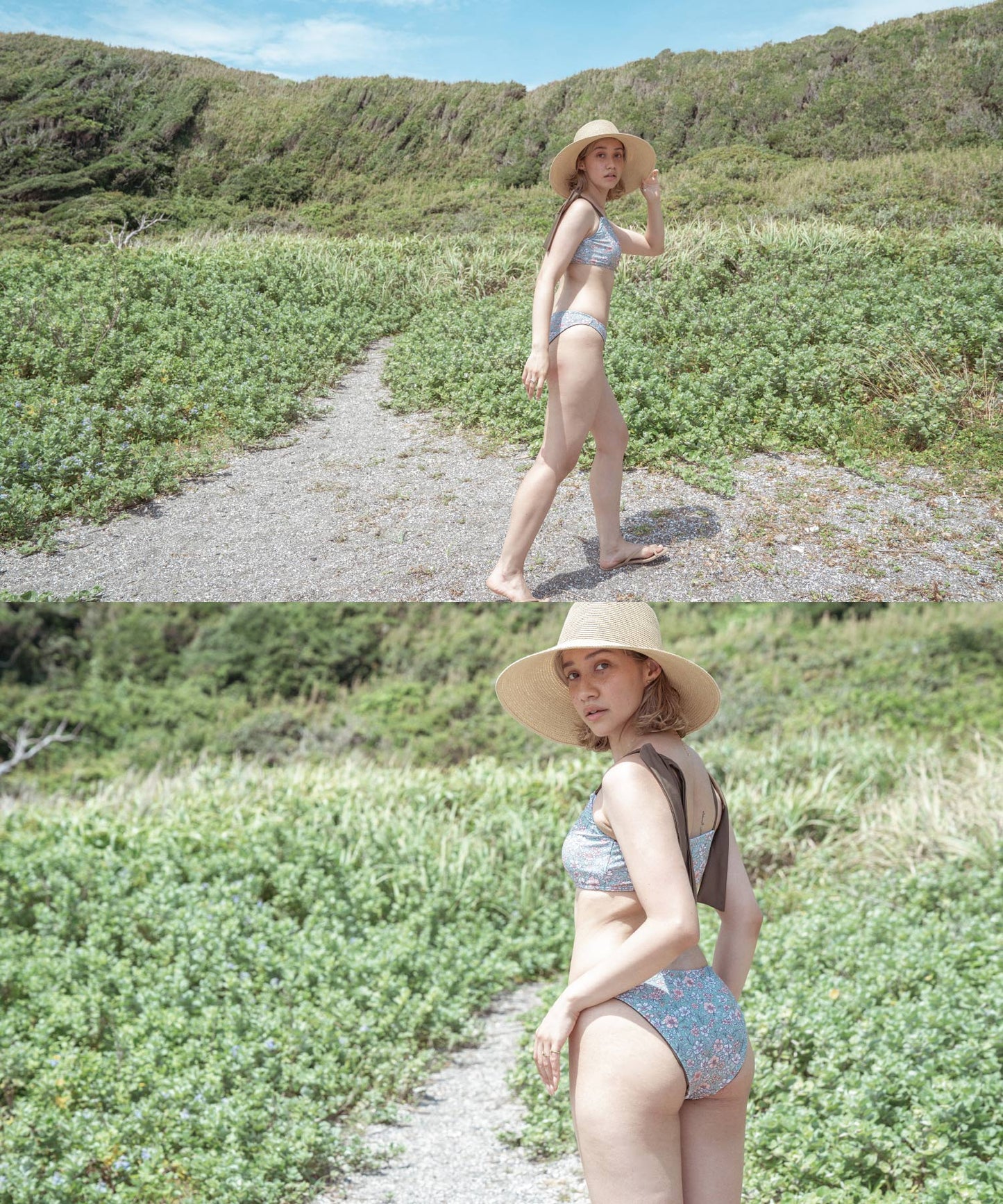 【 LAST STOCK 】ribbon floret bikini