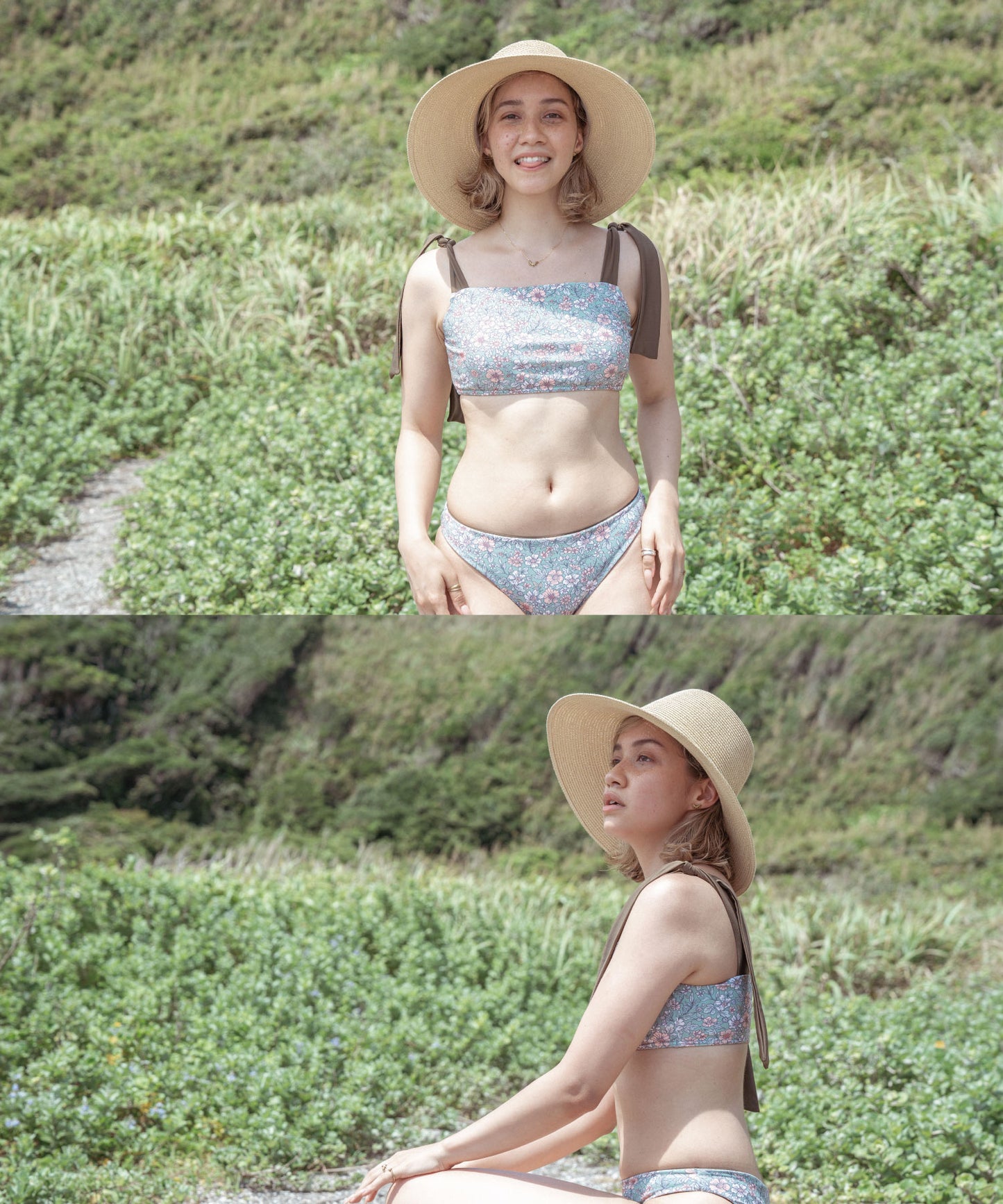 【 LAST STOCK 】ribbon floret bikini
