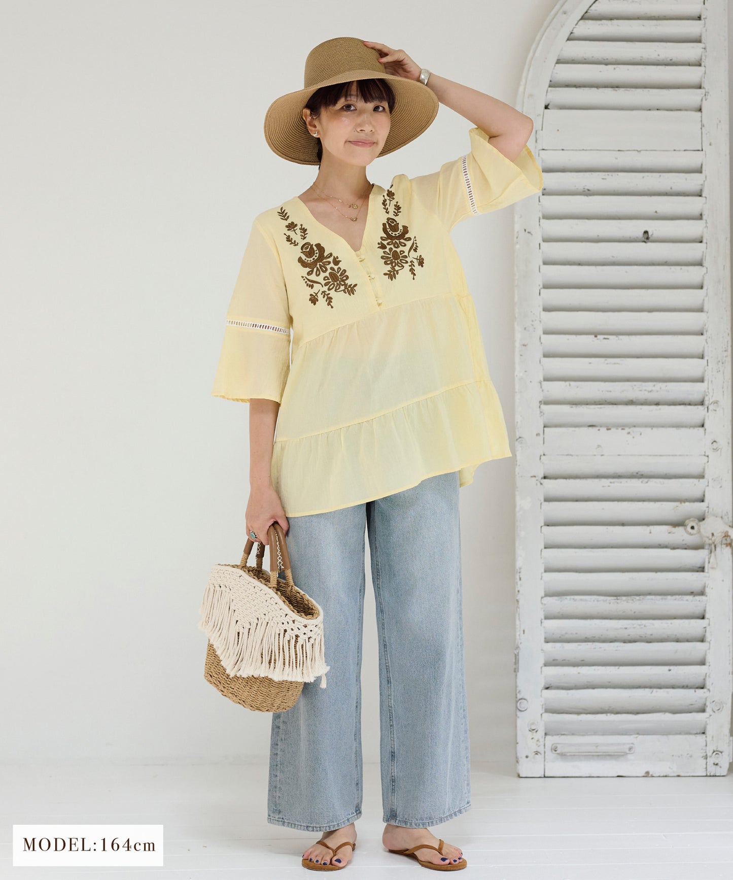 embroideryチュニック