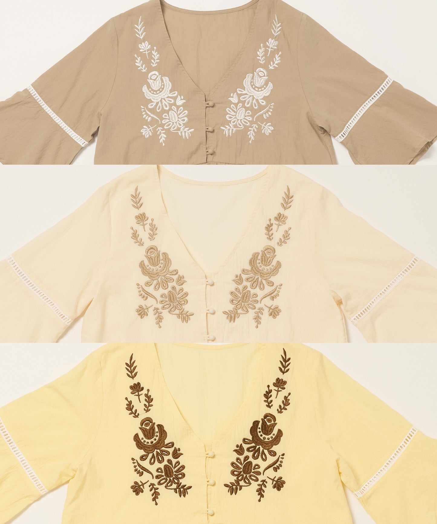 embroideryチュニック