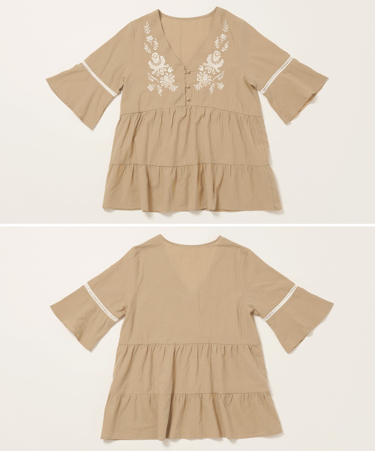 embroideryチュニック