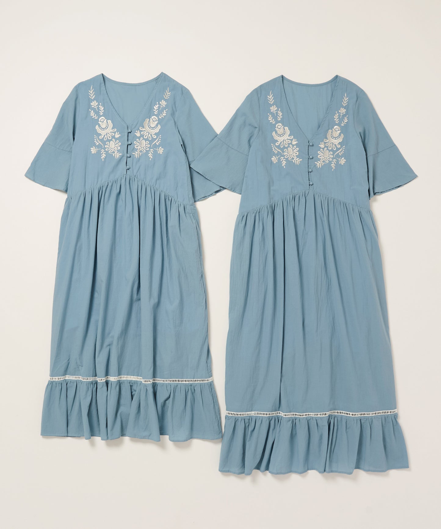 embroideryワンピース