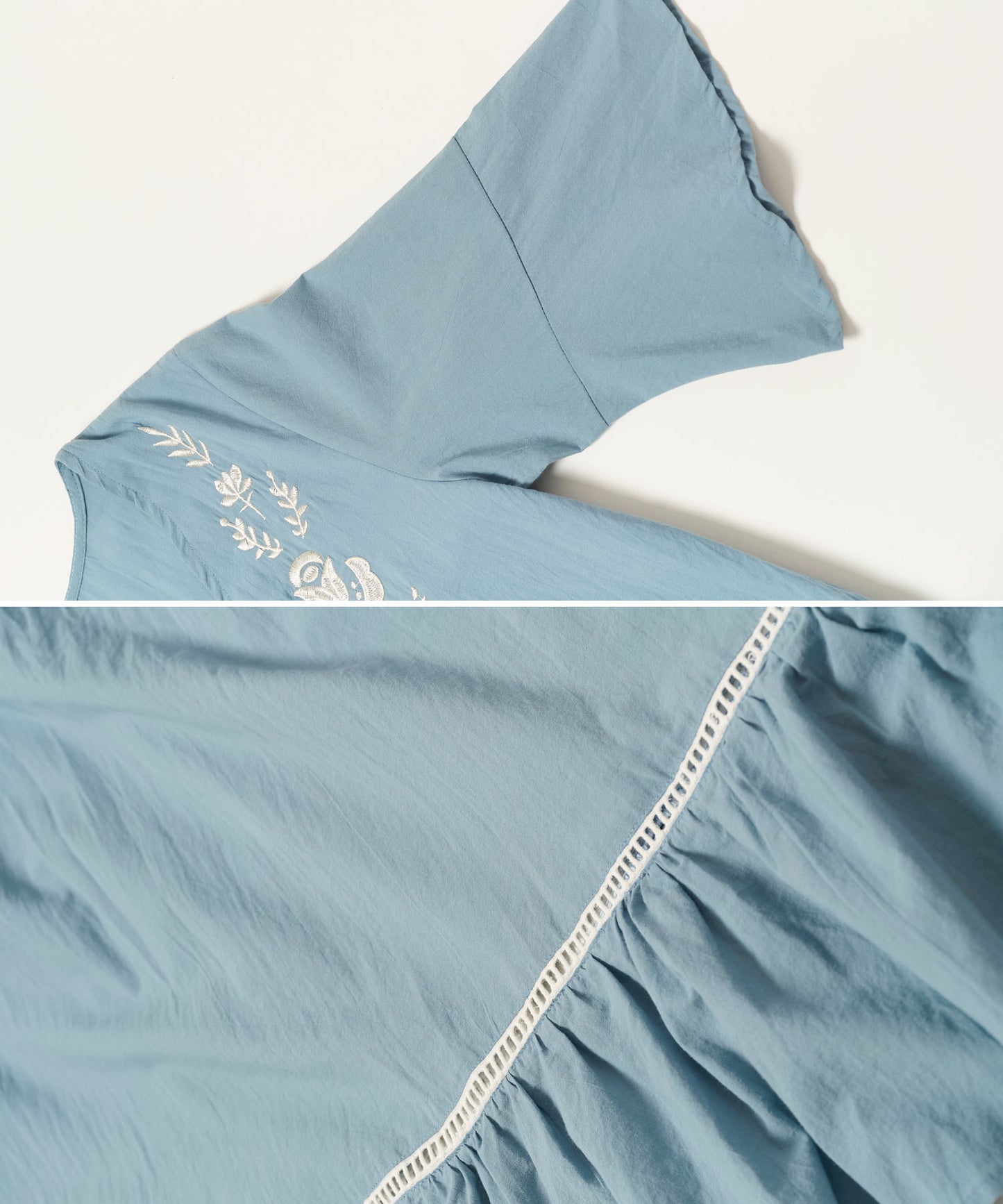 embroideryワンピース