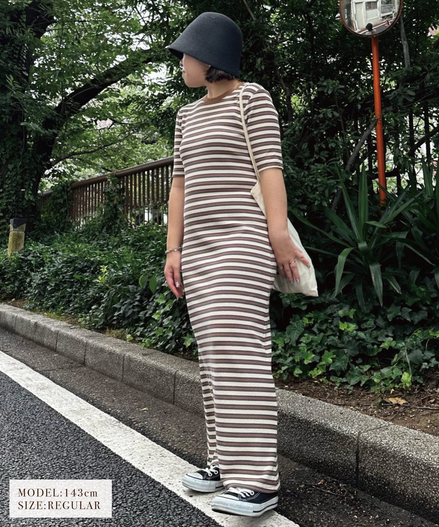 カラフルボーダー ワンピース