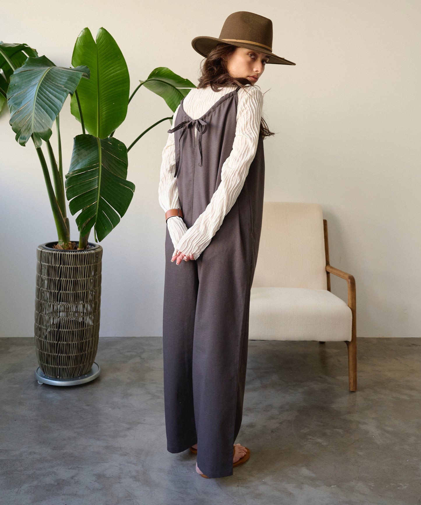 linen 2wayサロペット