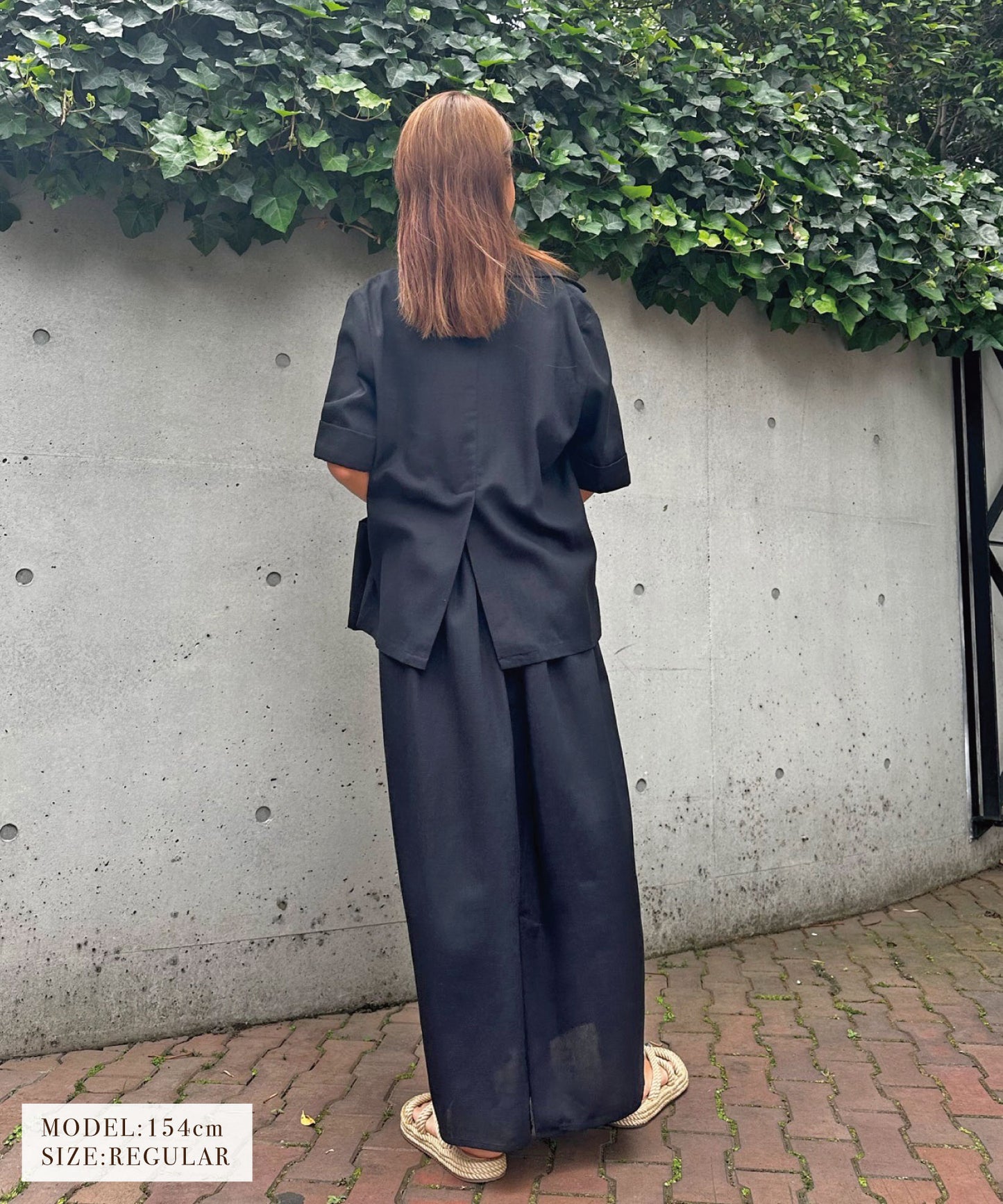 リネンストレートスカート