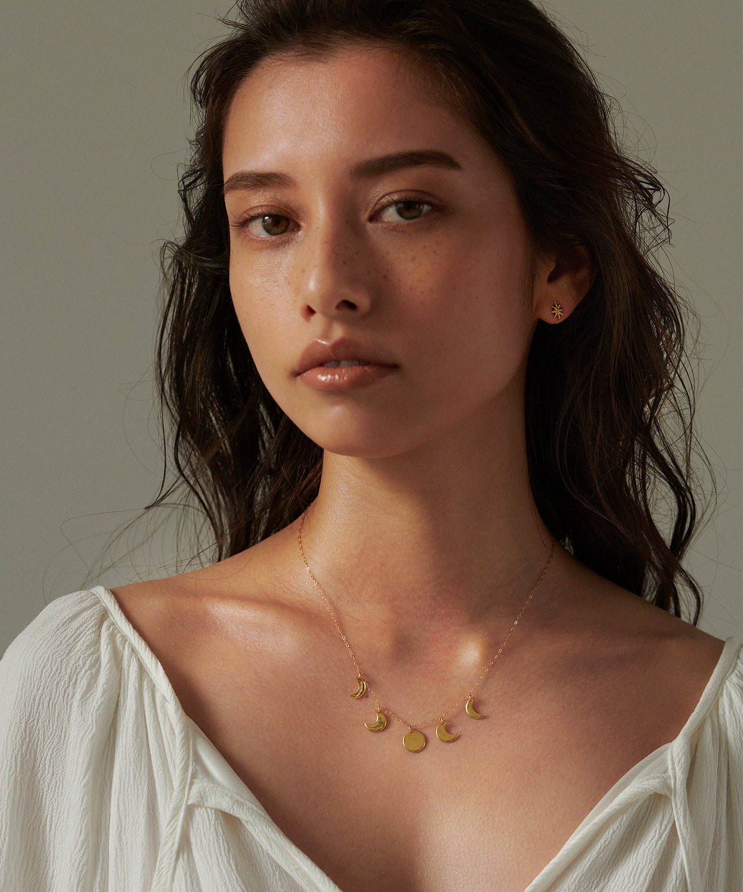 moon phases ネックレス 18K gold