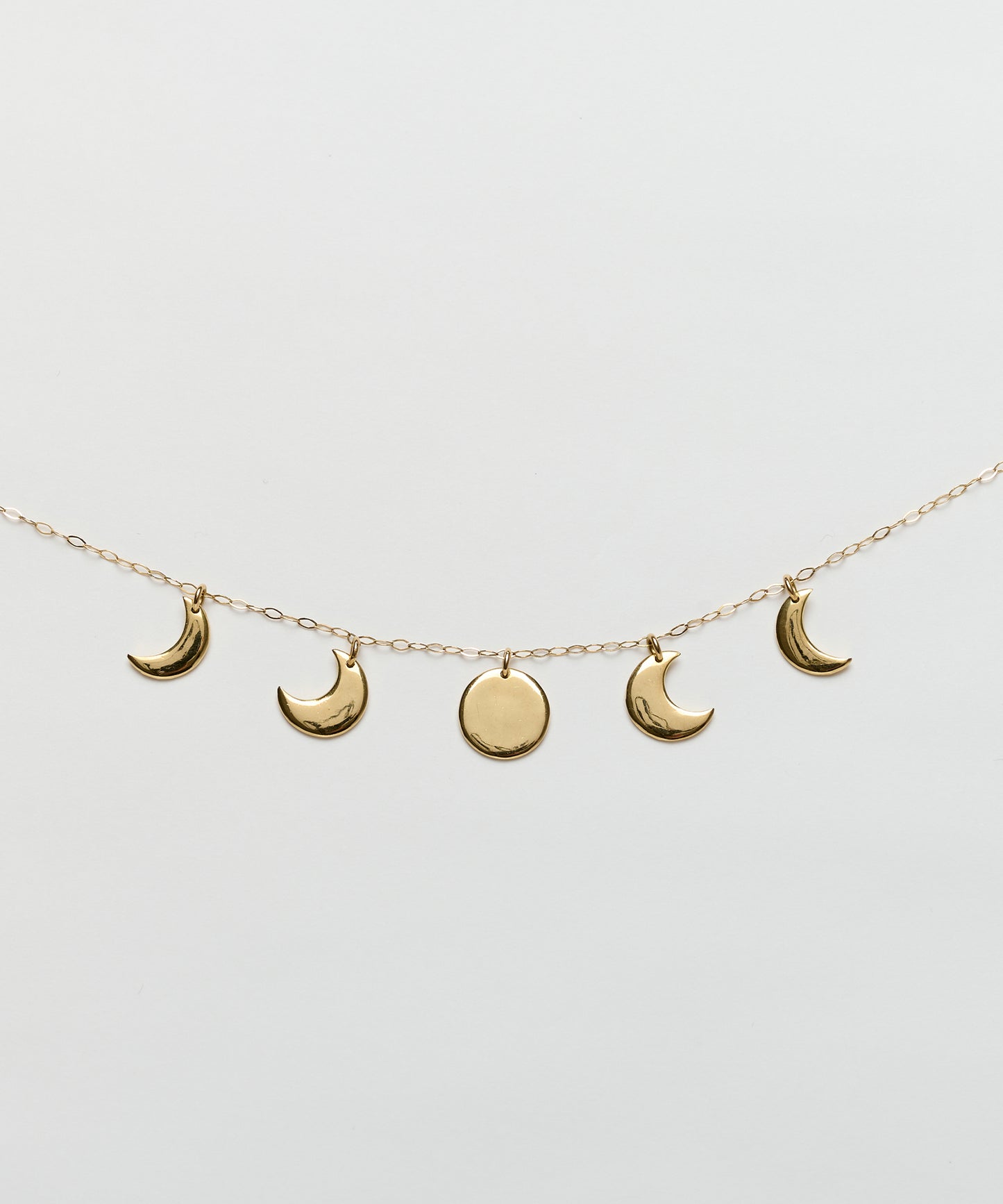 moon phases ネックレス 18K gold
