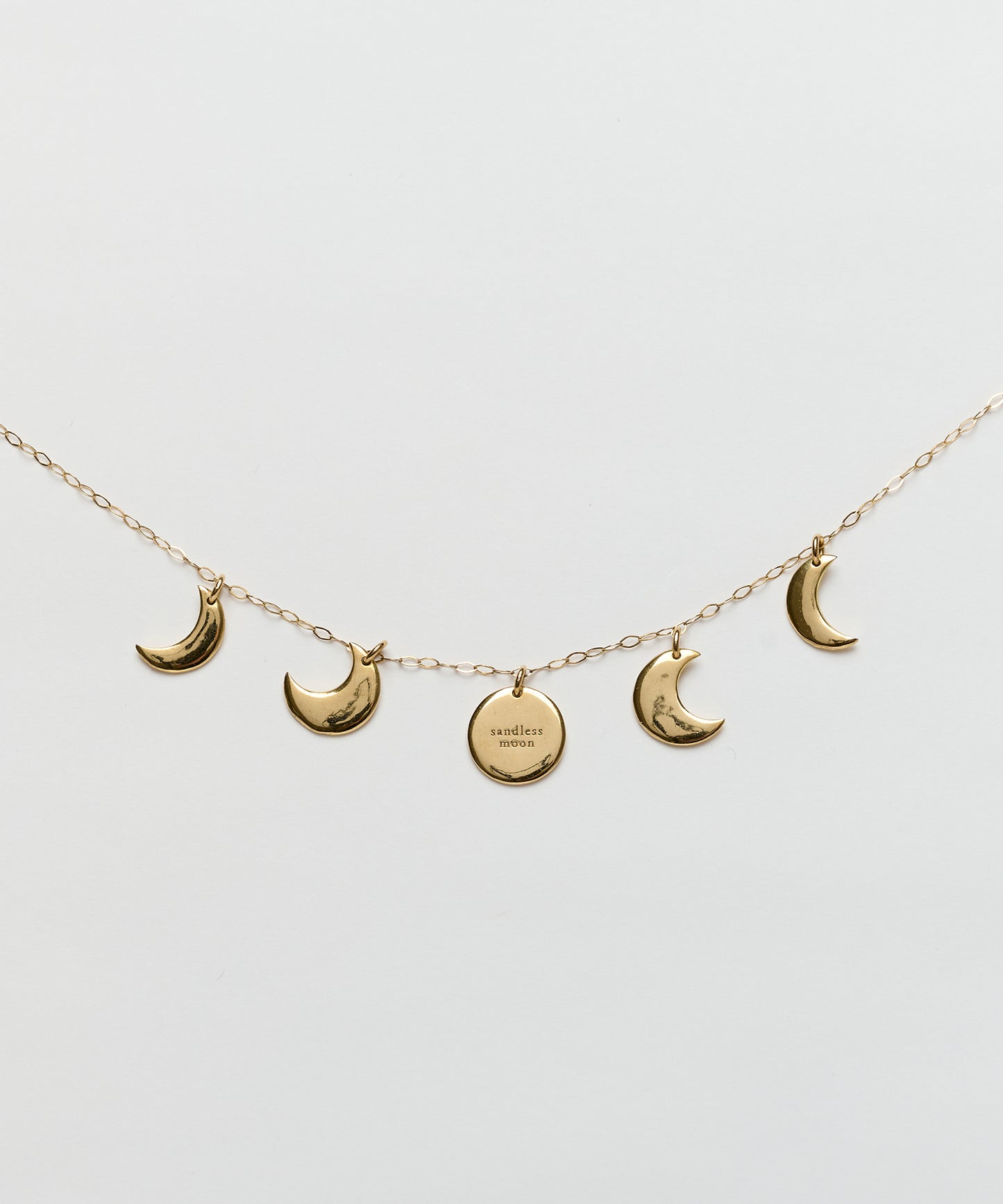 moon phases ネックレス 18K gold