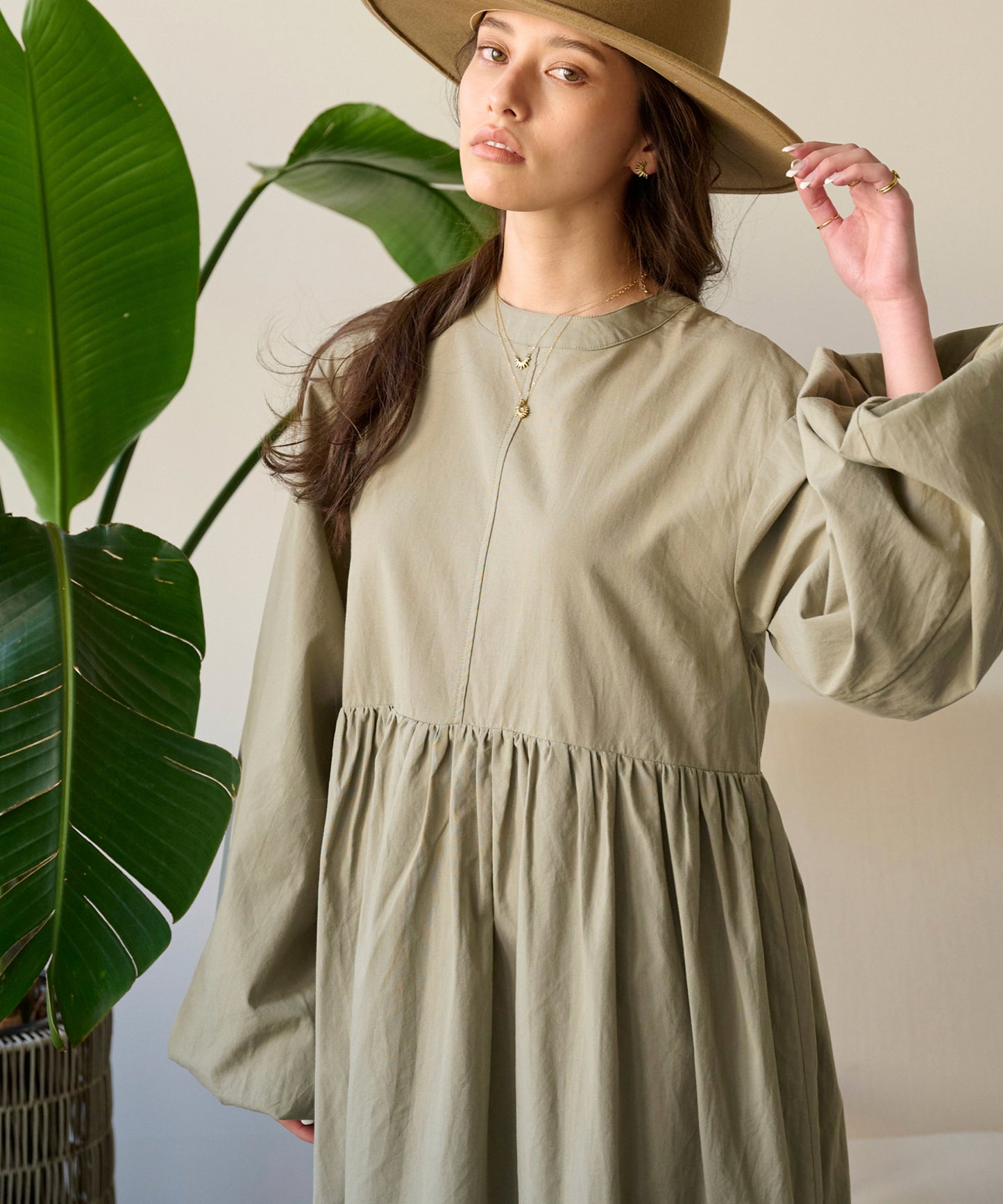 2way cottonワンピース