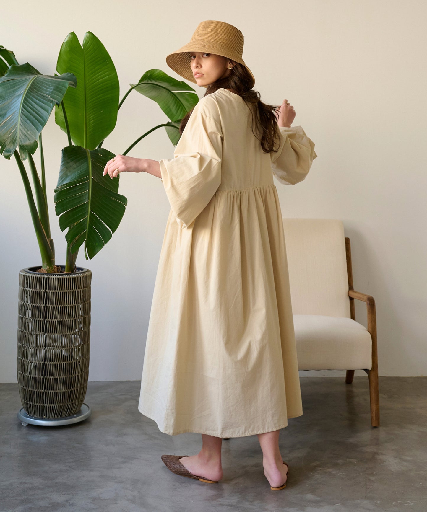 2way cottonワンピース