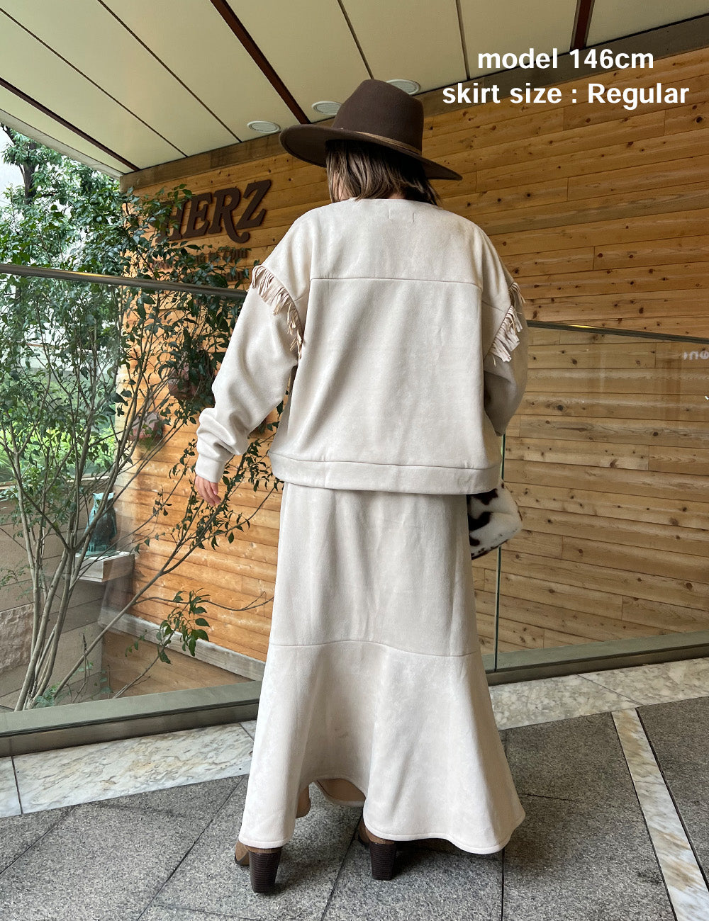 ECOスエードマーメイドスカート