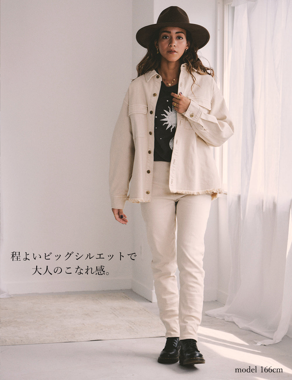 moon ボタン デニムジャケット