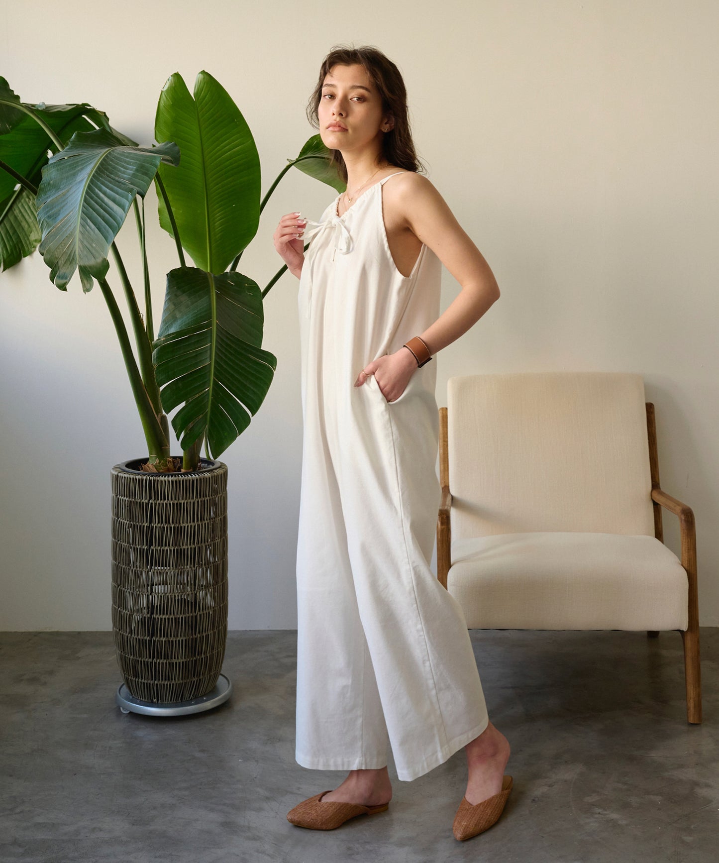 linen 2wayサロペット