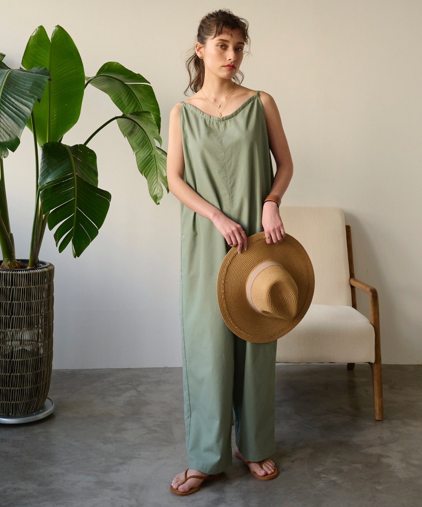 linen 2wayサロペット