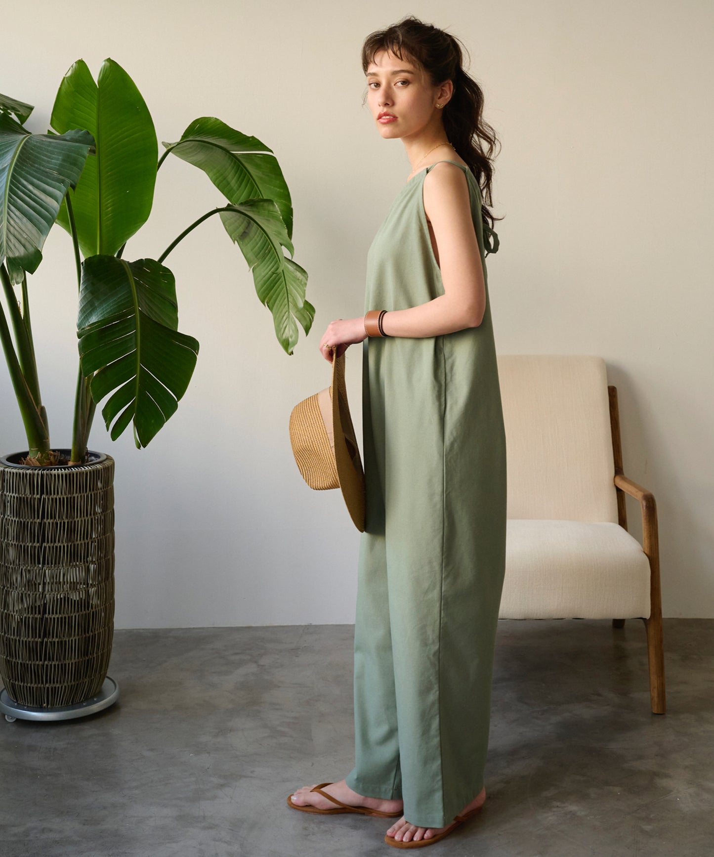linen 2wayサロペット