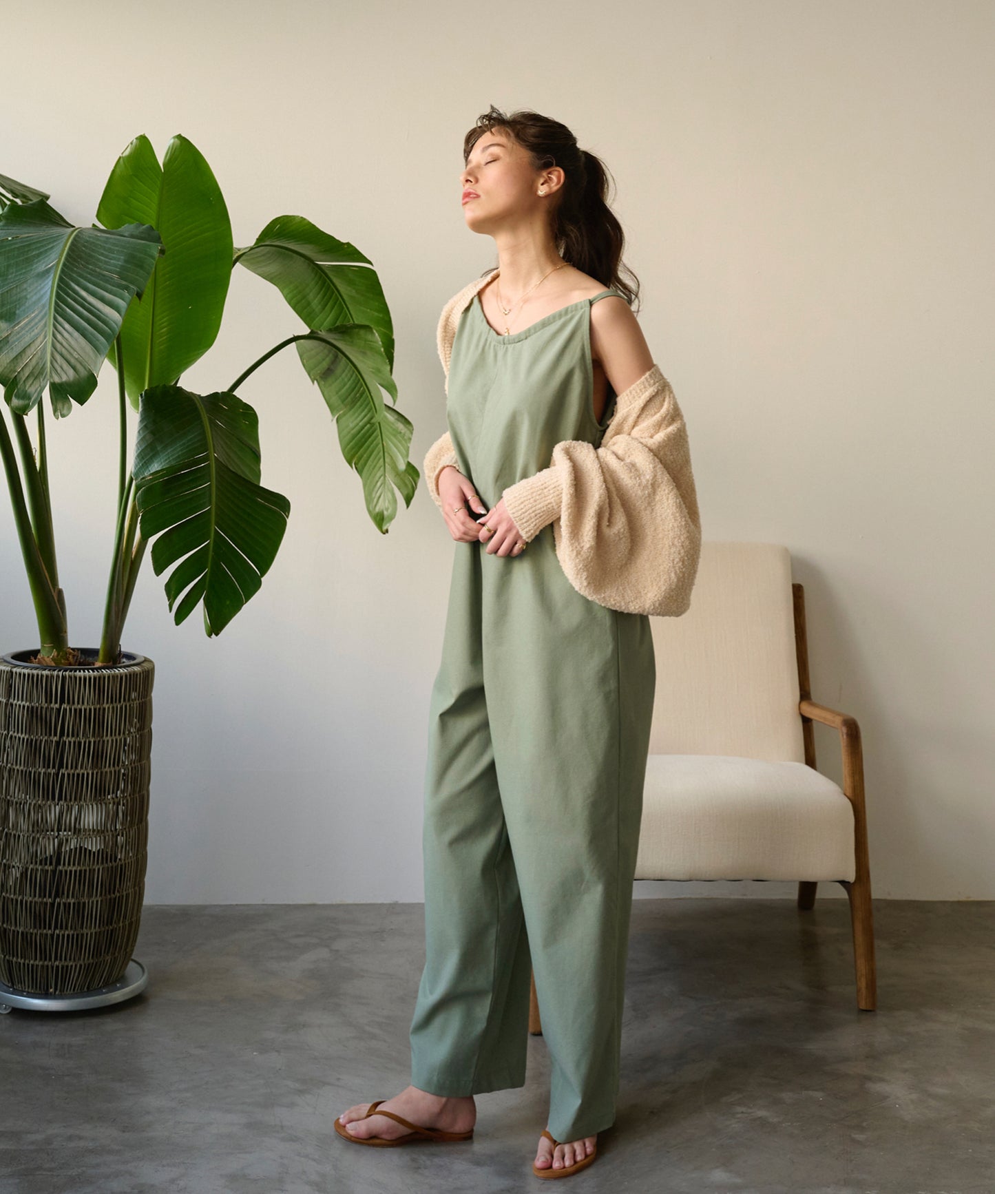 linen 2wayサロペット