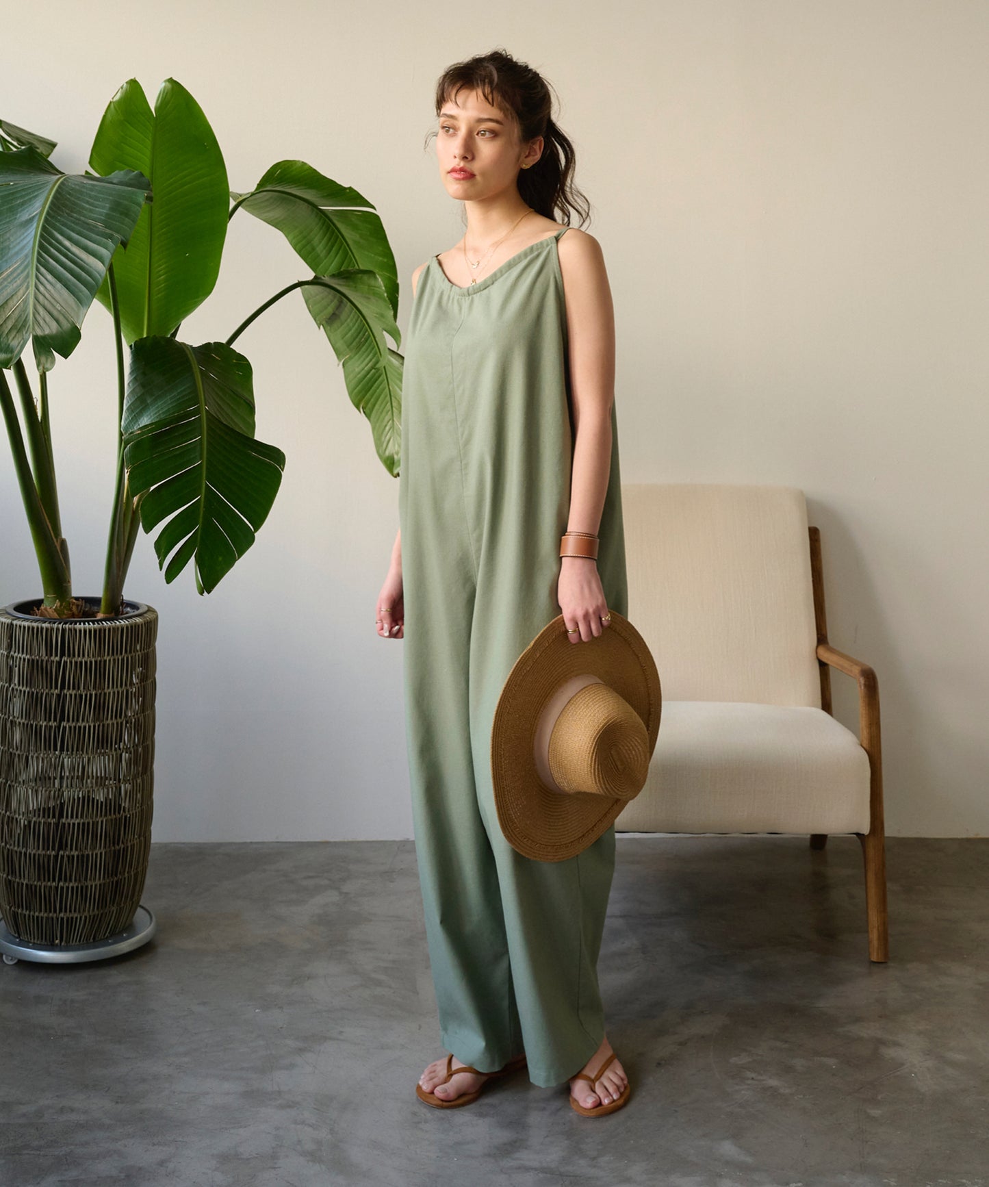 linen 2wayサロペット