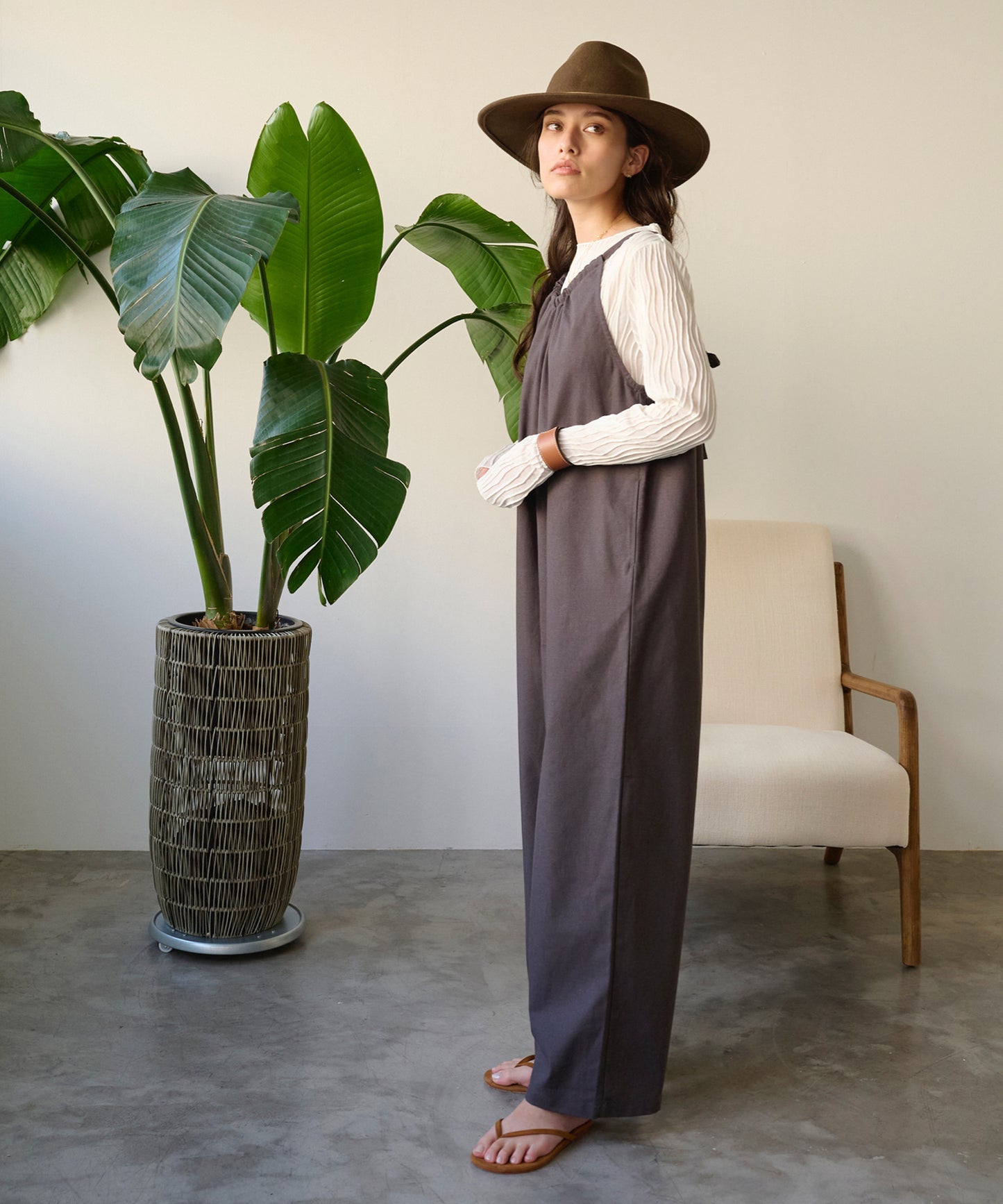 linen 2wayサロペット