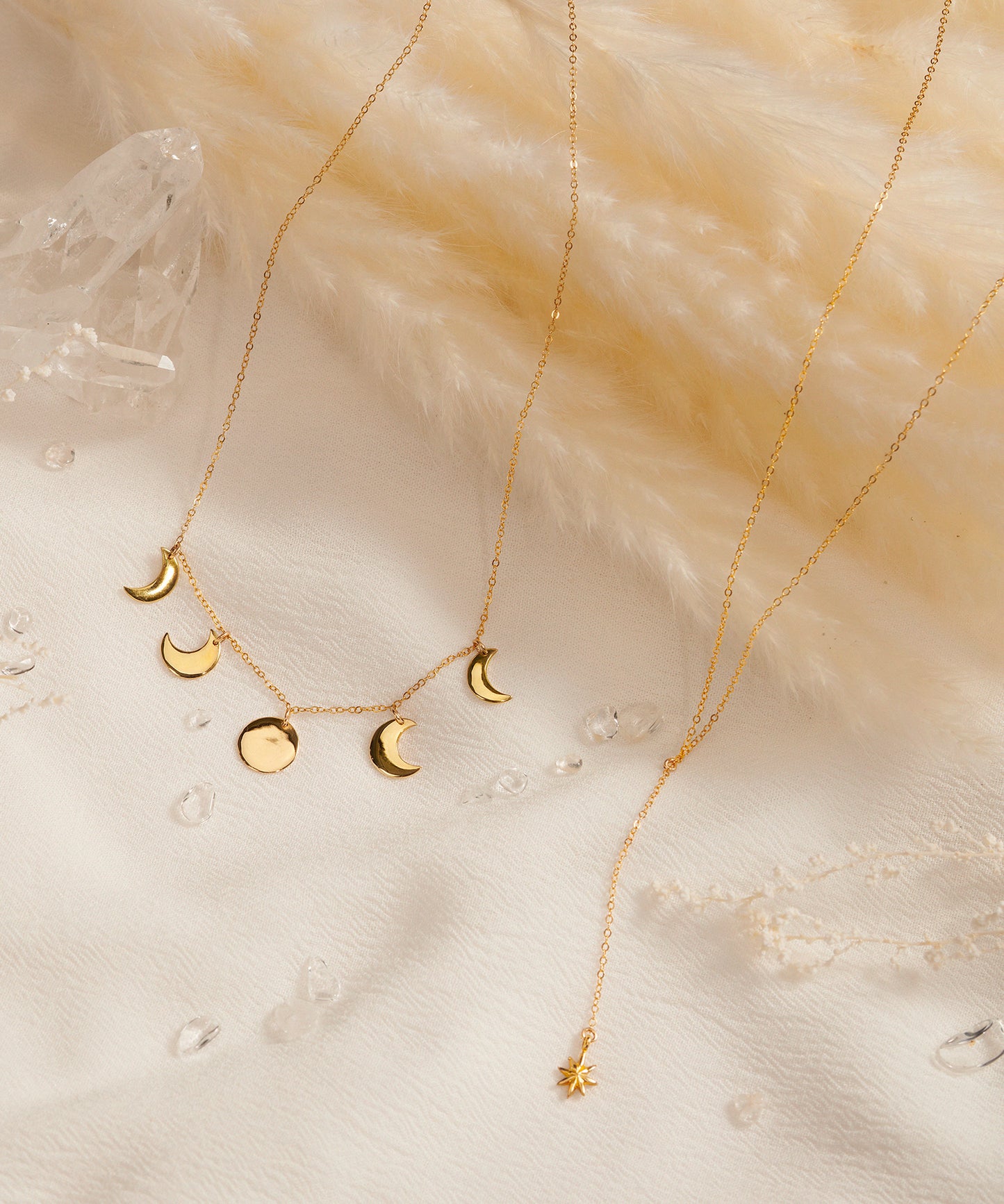 moon phases ネックレス gold【12/22以降順次発送・日時指定不可】