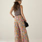 hippie flower ワイドパンツ