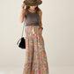 hippie flower ワイドパンツ