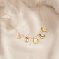 moon phases ネックレス 18K gold