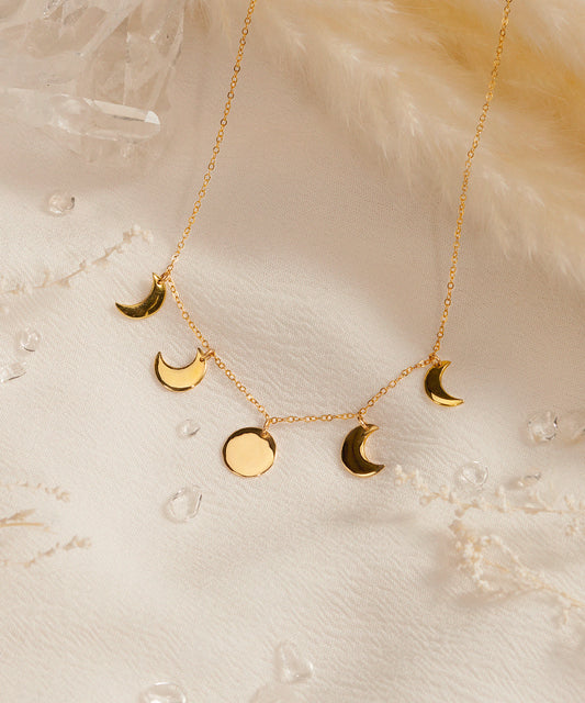moon phases ネックレス  gold