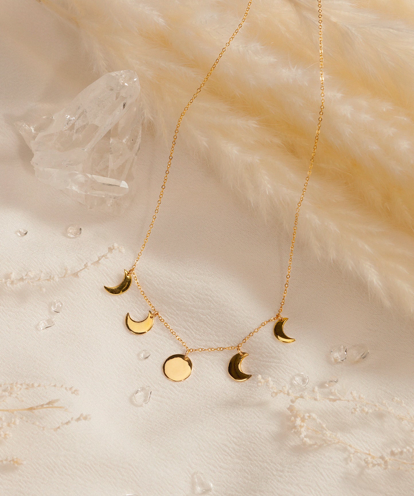 moon phases ネックレス  gold