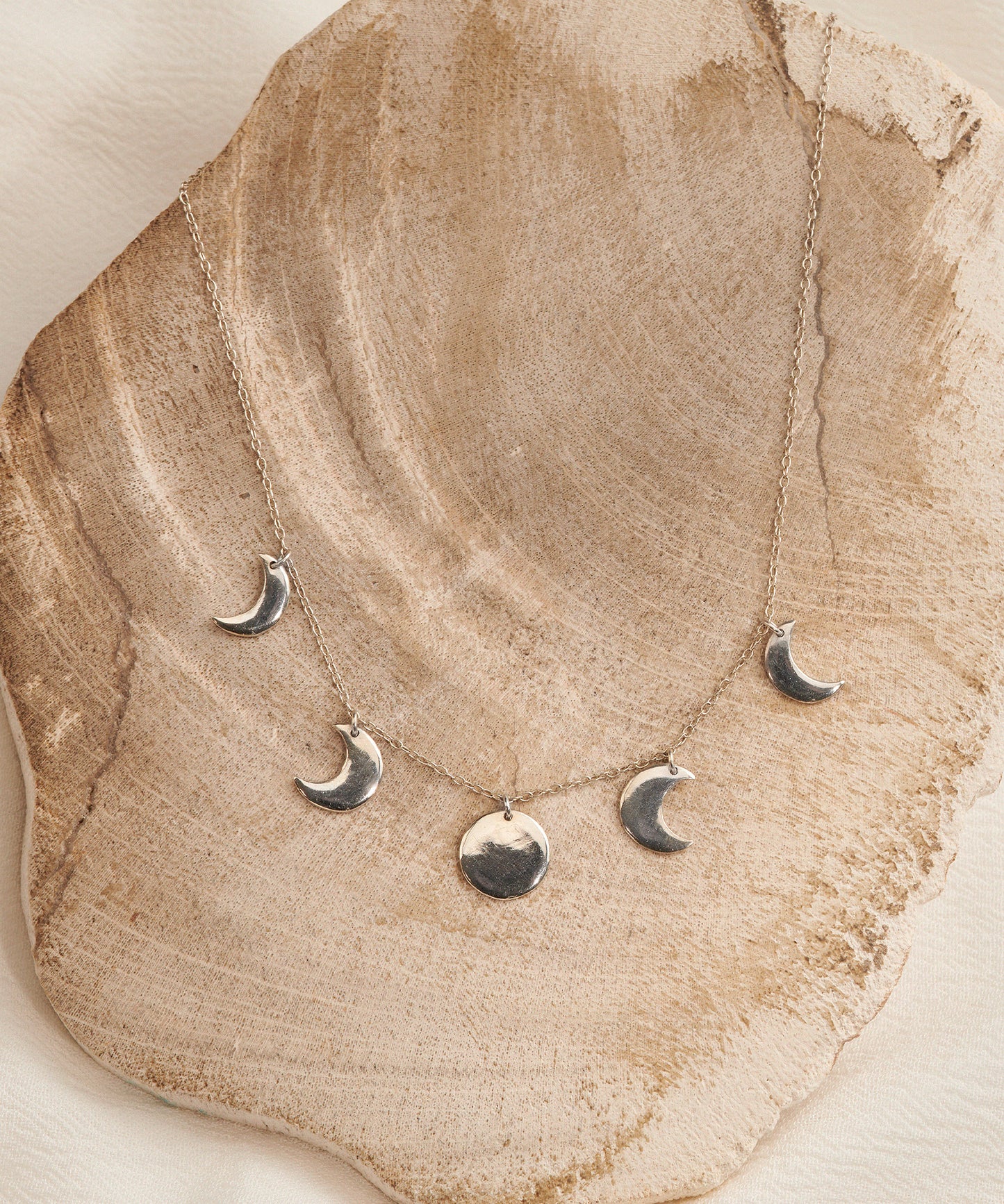 moon phases ネックレス  silver